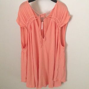 Free people light orange cover up